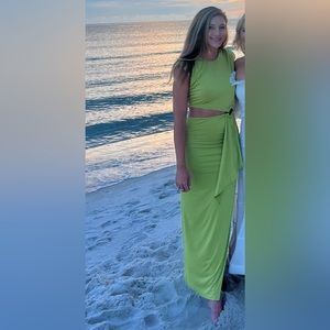 Lovers + Friends Encore Dress Chartreuse